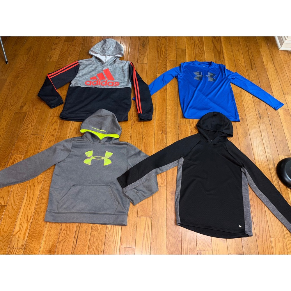 Kids Activewear Bundle Adidas Under Armour Old Navy Hoodies Tech Tee XL 18-20